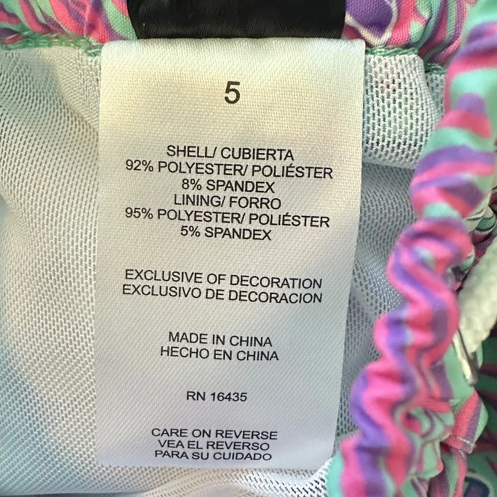 Disney Toy Story Buzz Lightyear Kids Swim Trunks Tropical Palm UPF 50 Size 5 NEW